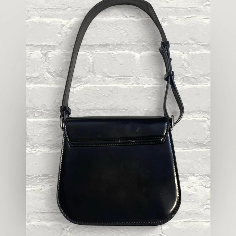 Zara Black Faux Leather purse